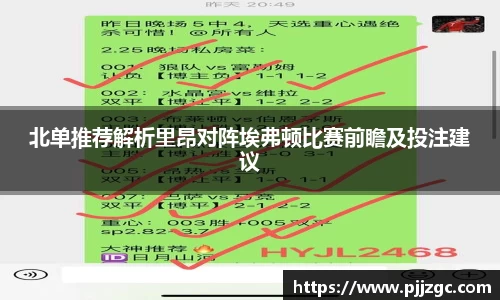 北单推荐解析里昂对阵埃弗顿比赛前瞻及投注建议